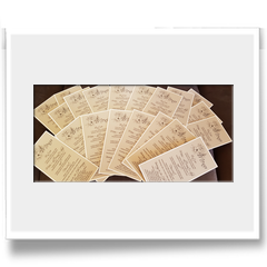 Wedding Menus personalised